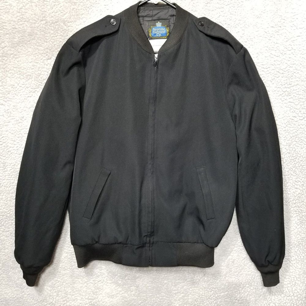 VTG NEPTUNE GARMENT CO Size 40 X-Long Medium Mens Jacket+Liner Vest‎ Wool/Poly